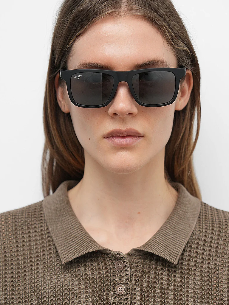 Maui Jim Lunettes De Soleil Polarisées Moaka Matte Black Neutral Grey/CAT3 Homme,Femme 2